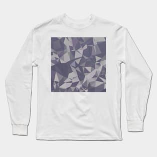 Lavender Purple Abstract Low Polygon Background Long Sleeve T-Shirt